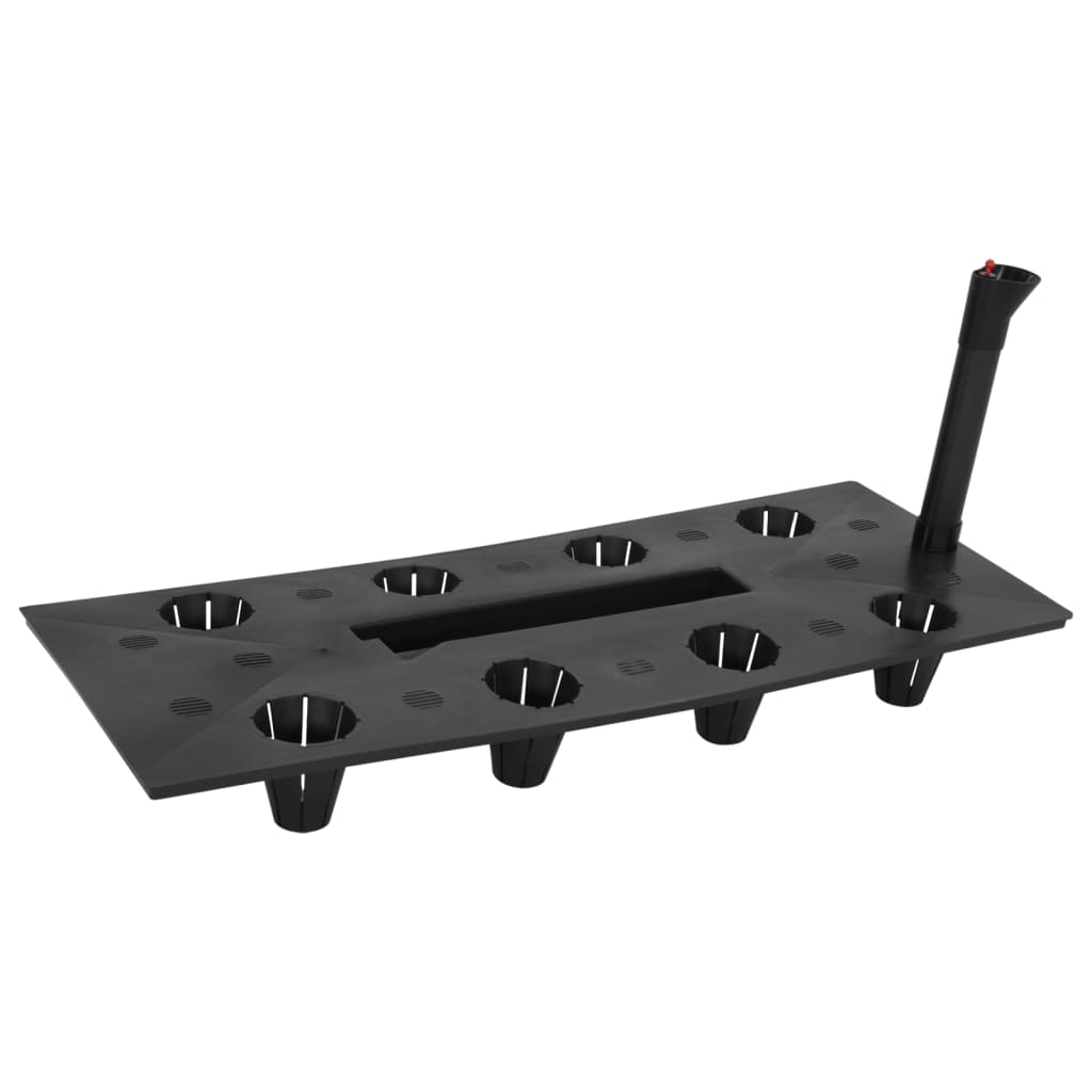 Vyvýšený Záhon Antracitový 60 X 25 X 46 Cm Pp Ratan Bílá