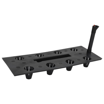 Vyvýšený Záhon Antracitový 60 X 25 X 46 Cm Pp Ratan Bílá