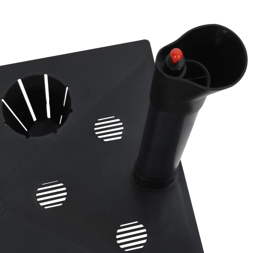 Vyvýšený Záhon Antracitový 60 X 25 X 46 Cm Pp Ratan Bílá