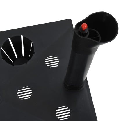 Vyvýšený Záhon Antracitový 60 X 25 X 46 Cm Pp Ratan Bílá