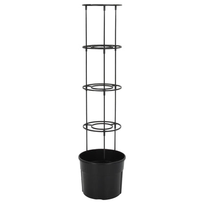Truhlík Na Pěstování Rajčat Antracit Ø 29,5X115 Cm Polypropylen