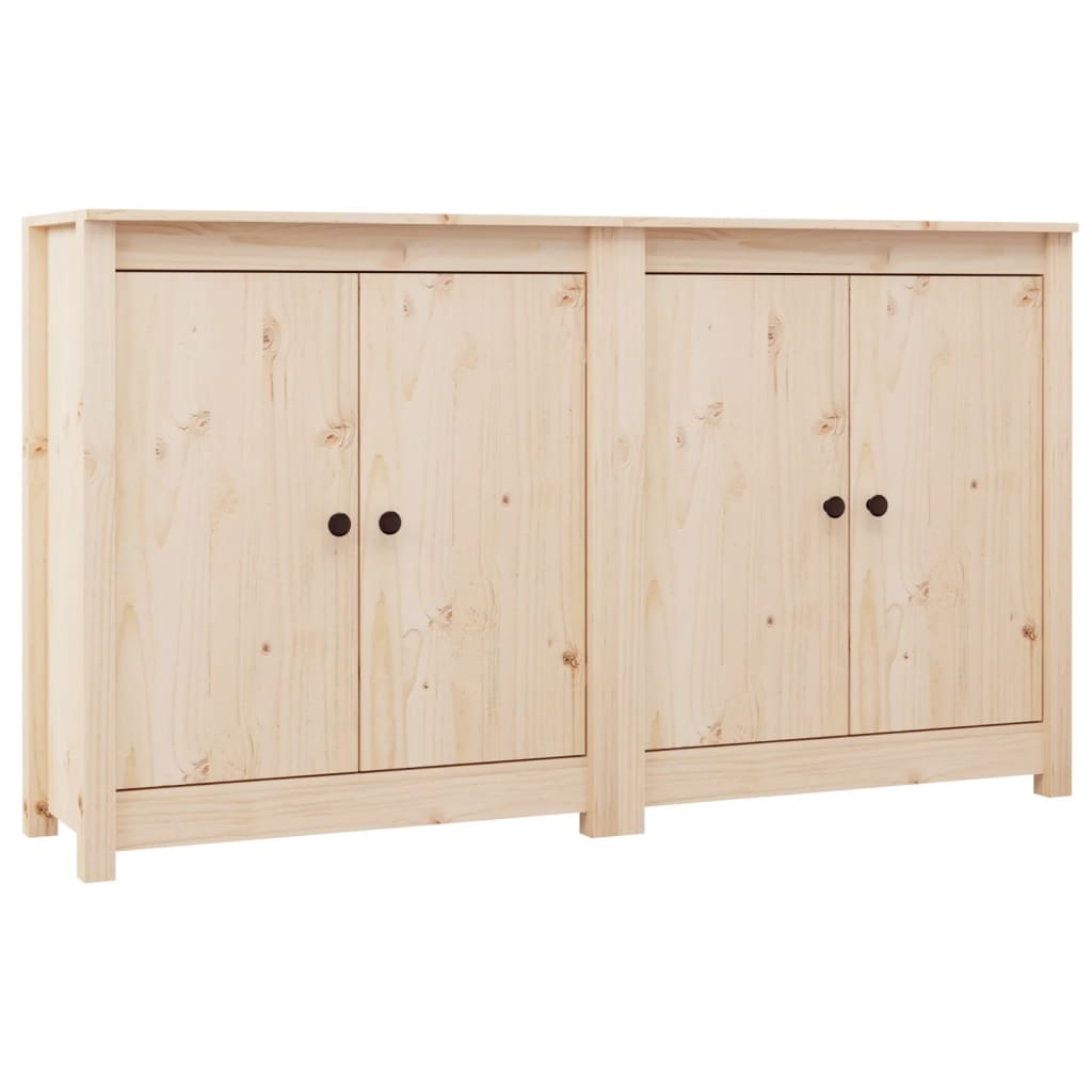 Příborníky 2 Ks 70 X 35 X 80 Cm Masivní Borové Dřevo