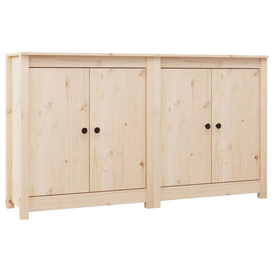 Příborníky 2 Ks 70 X 35 X 80 Cm Masivní Borové Dřevo
