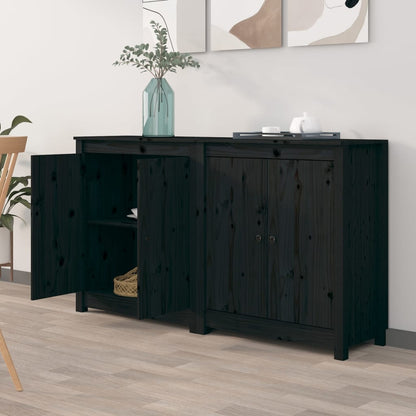 Příborníky 2 Ks 70 X 35 X 80 Cm Masivní Borové Dřevo