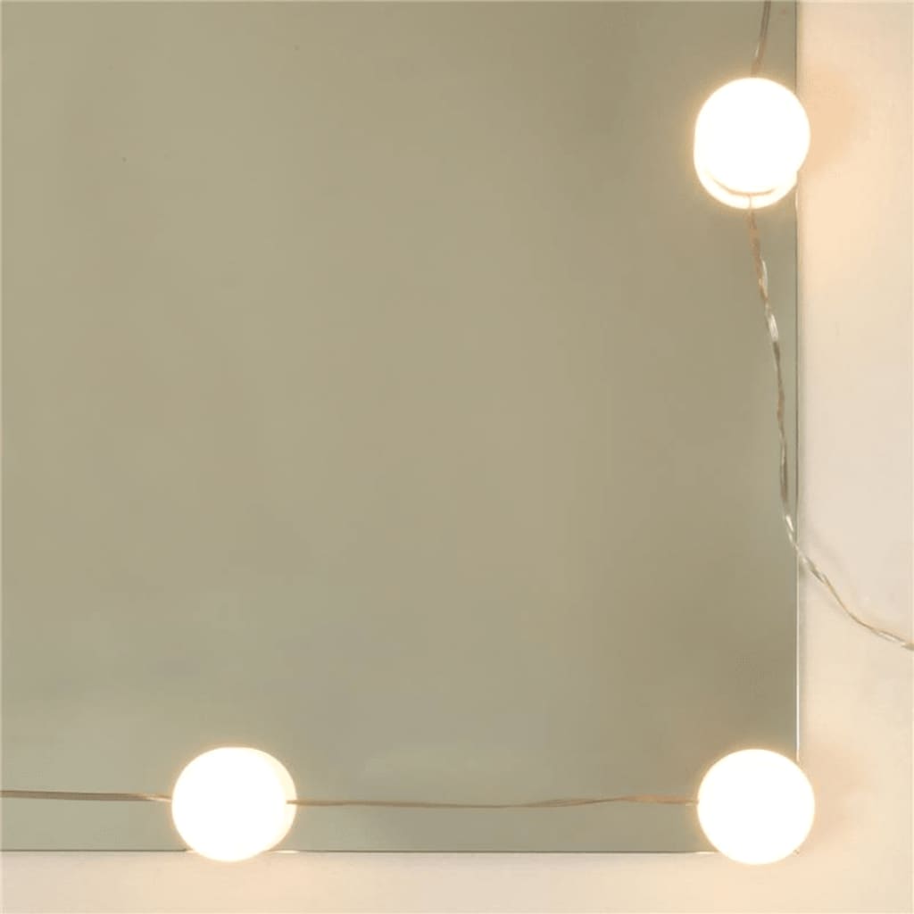 Toaletní Stolek Sada S Led Betonově Šedý Kompozitní Dřevo