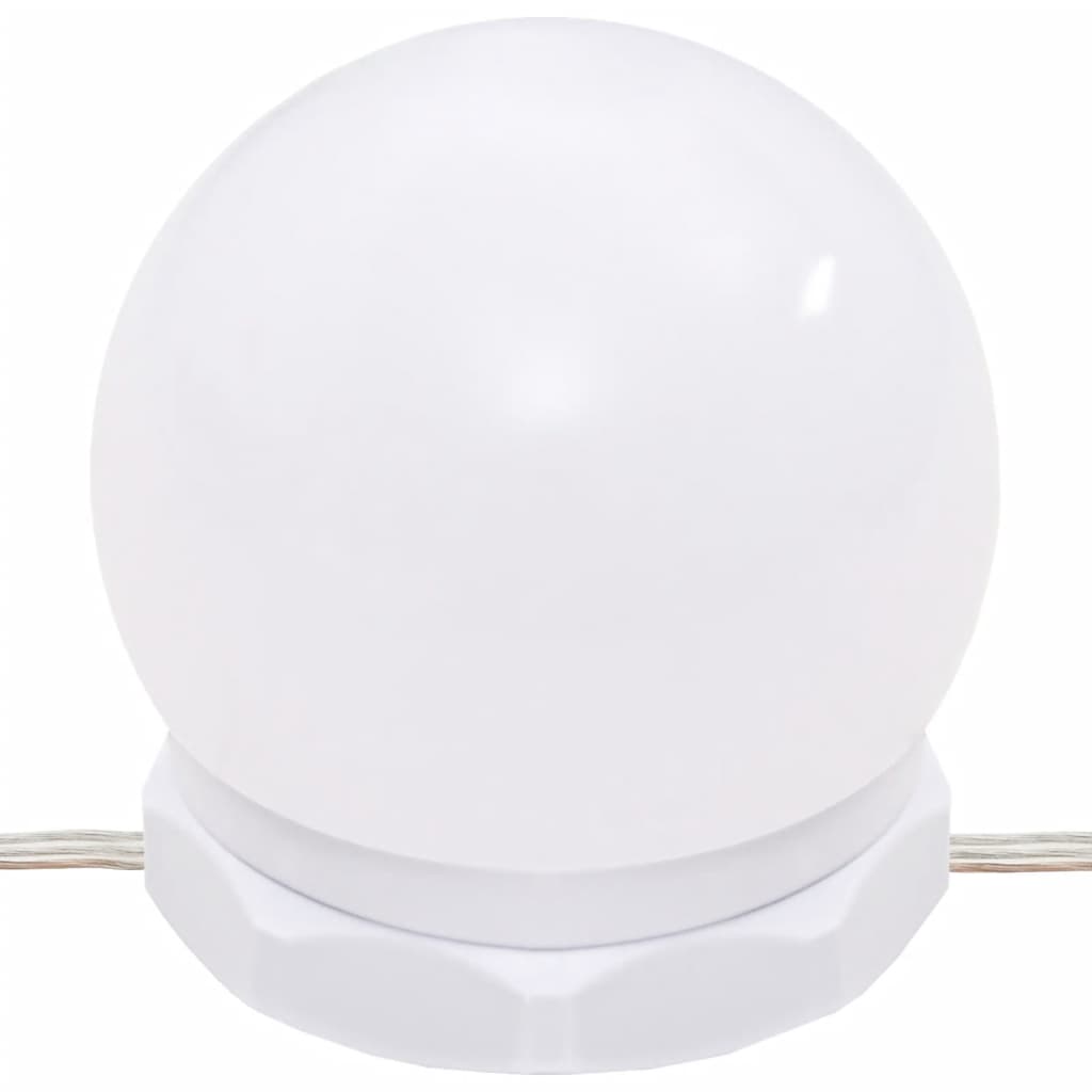 Set Toaletního Stolku S Led Černý Kompozitní Dřevo