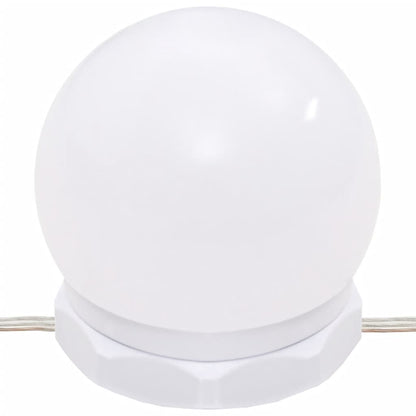 Set Toaletního Stolku S Led Černý Kompozitní Dřevo