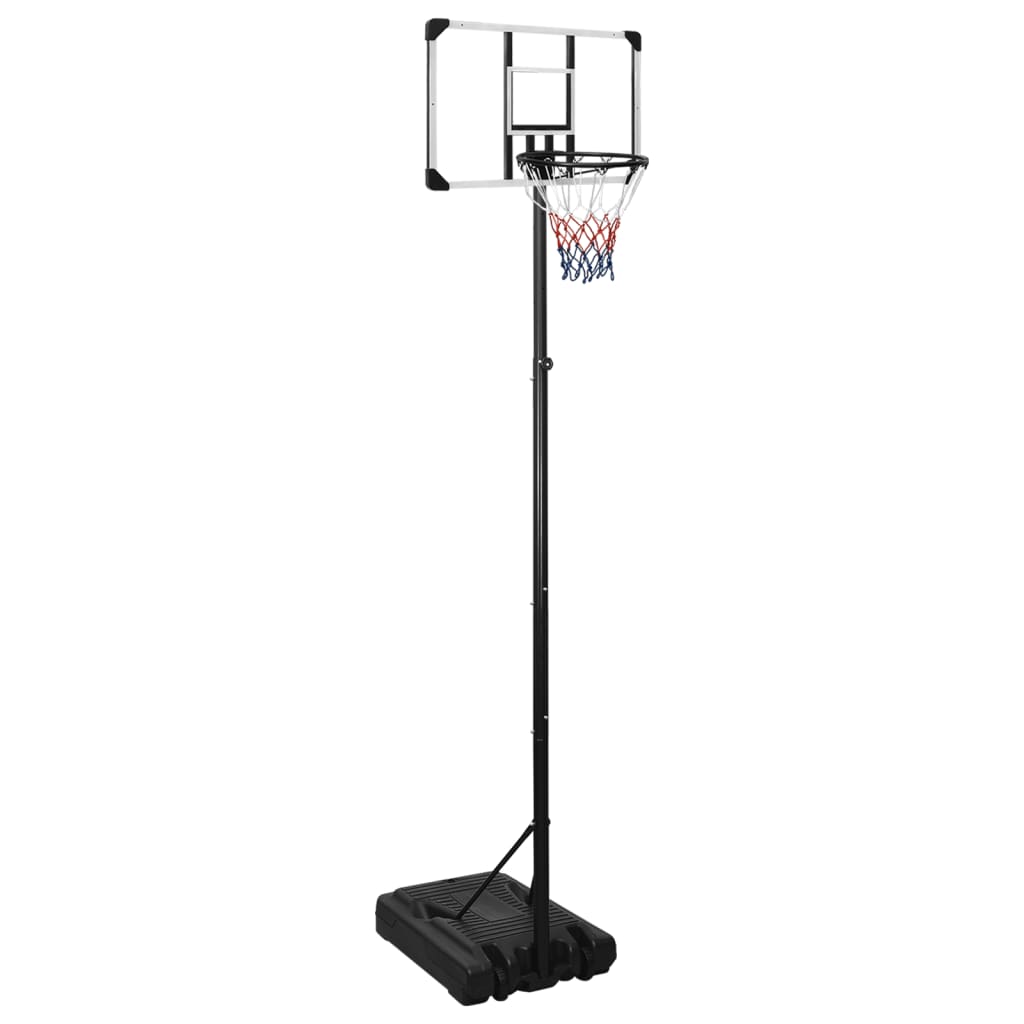 Basketbalový Koš S Průhlednou Deskou 280–350 Cm Polykarbonát