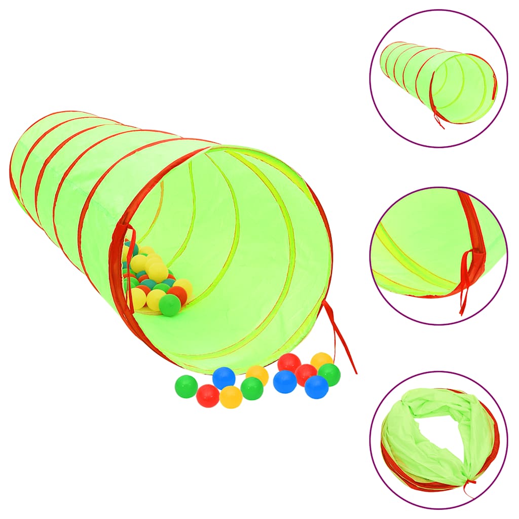 Dětský Tunel Na Hraní Zelený 175 Cm Polyester
