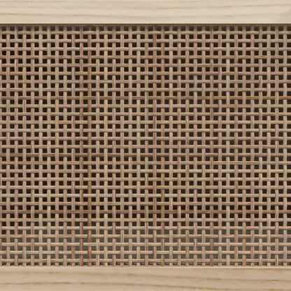 Tv Stolek 80X30X40 Cm Masivní Borovice A Přírodní Ratan