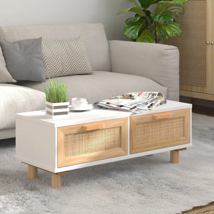 Konferenční Stolek Černý 80X40X30 Cm Kompozitní A Borové Dřevo