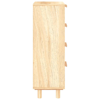 Příborník Hnědý 40X30X90 Cm Masivní Borovice A Přírodní Ratan