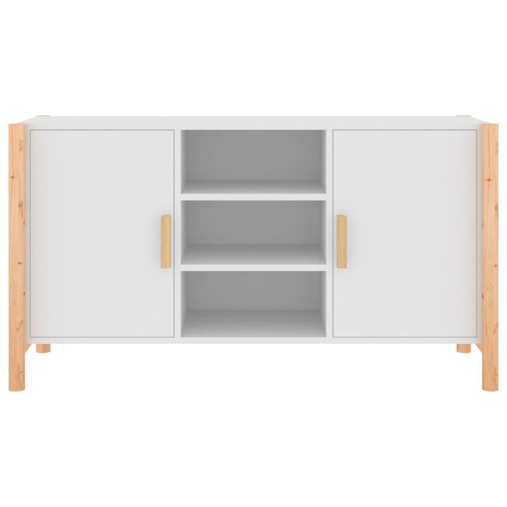 Příborník Bílý 107 X 38 X 60 Cm Kompozitní Dřevo