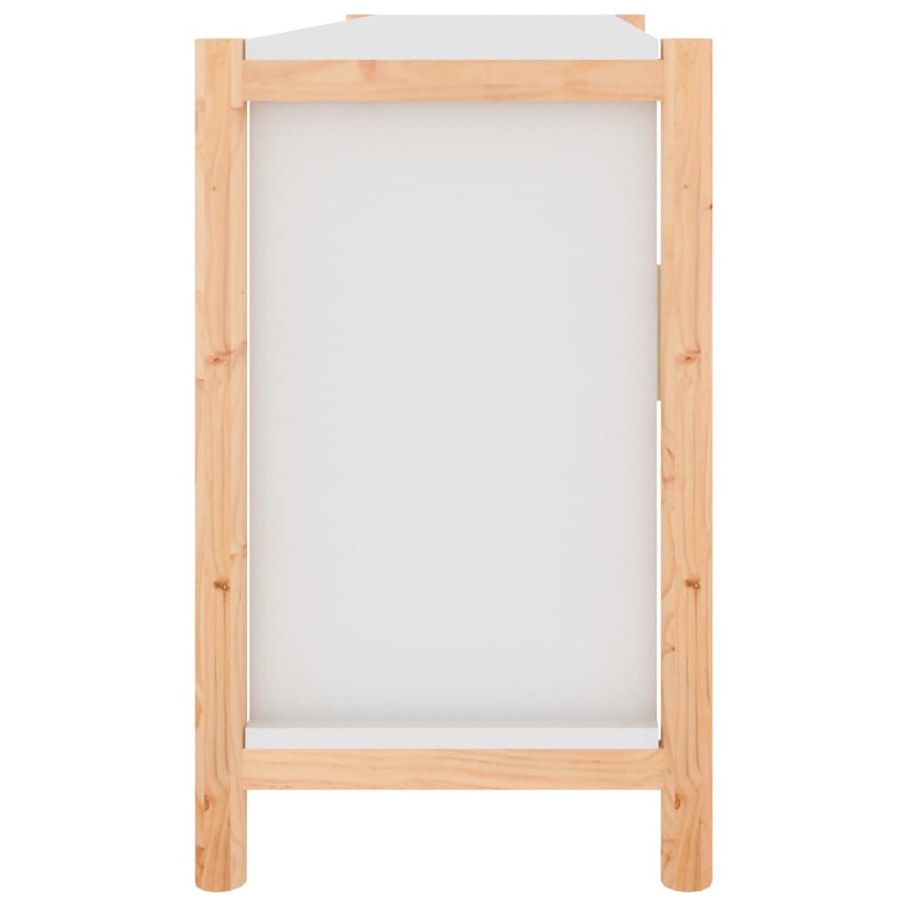 Příborník Bílý 107 X 38 X 60 Cm Kompozitní Dřevo