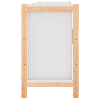 Příborník Bílý 107 X 38 X 60 Cm Kompozitní Dřevo