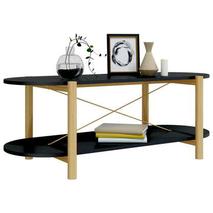 Konferenční Stolek Černý 110 X 48 X 40 Cm Kompozitní Dřevo
