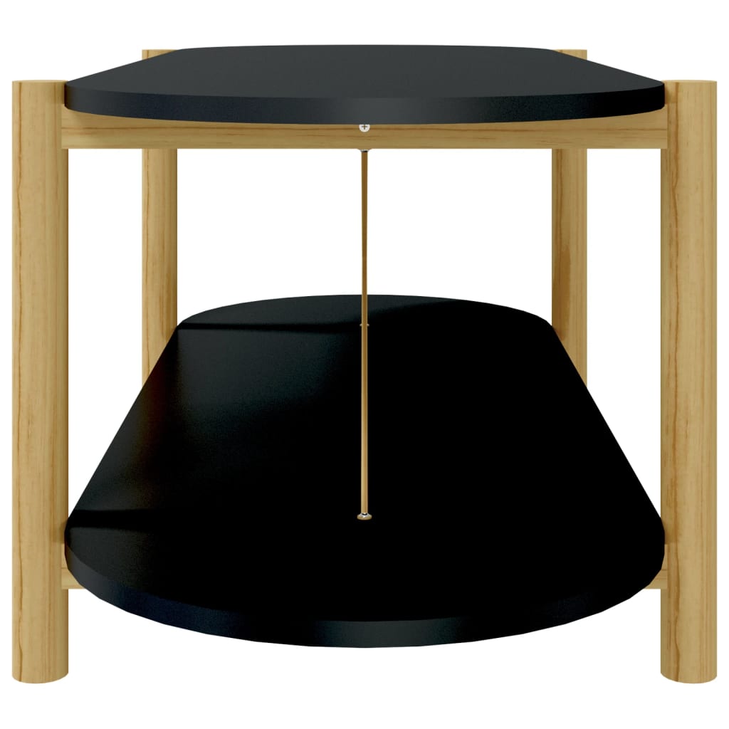 Konferenční Stolek Černý 110 X 48 X 40 Cm Kompozitní Dřevo