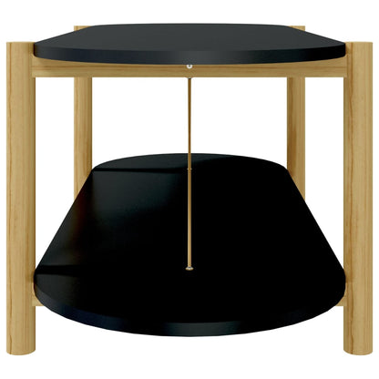 Konferenční Stolek Černý 110 X 48 X 40 Cm Kompozitní Dřevo