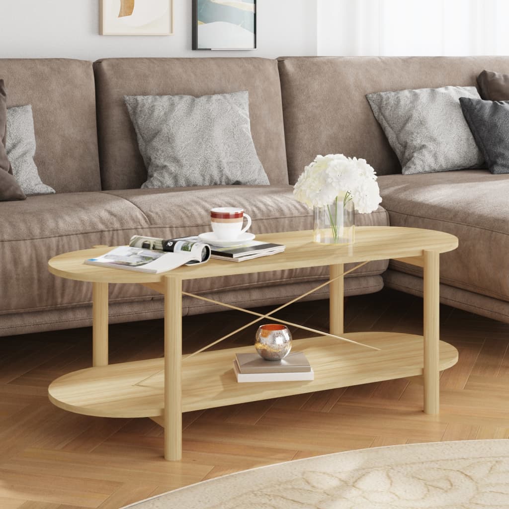Konferenční Stolek Černý 110 X 48 X 40 Cm Kompozitní Dřevo