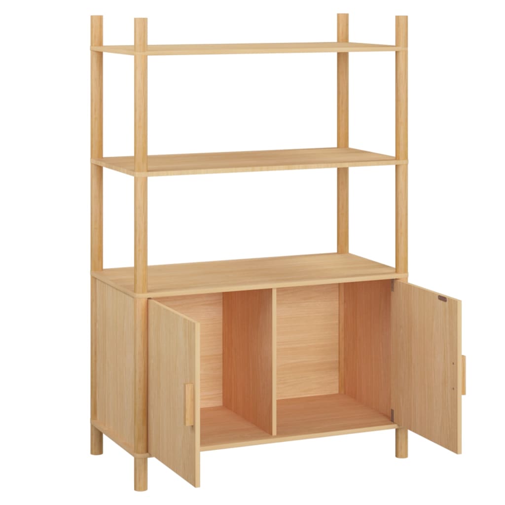 Skříň Highboard 80 X 40 X 121 Cm Kompozitní Dřevo