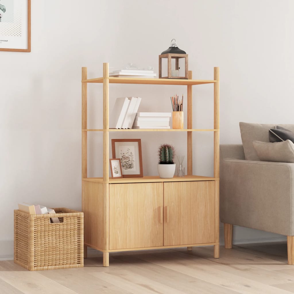 Skříň Highboard 80 X 40 X 121 Cm Kompozitní Dřevo