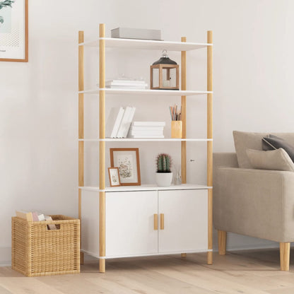 Skříň Highboard Černá 80X40X153 Cm Kompozitní Dřevo