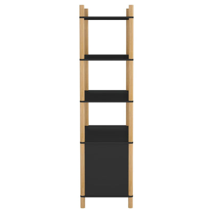 Skříň Highboard Černá 80X40X153 Cm Kompozitní Dřevo
