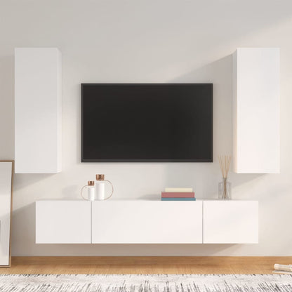 4Dílný Set Tv Skříněk Kompozitní Dřevo
