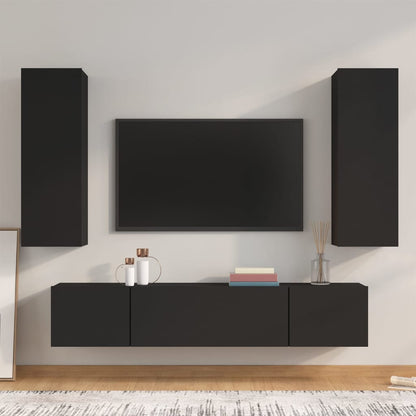 4Dílný Set Tv Skříněk Kompozitní Dřevo