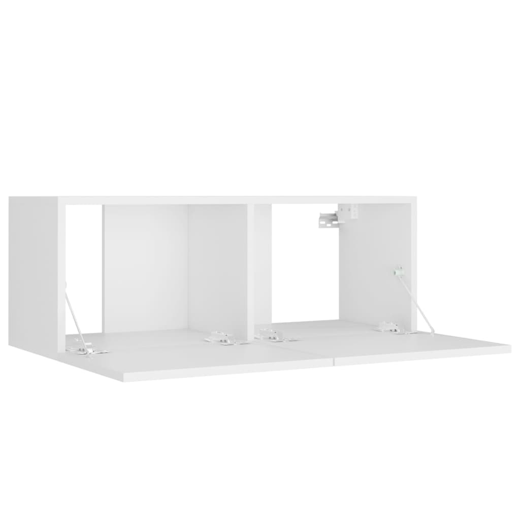 8Dílný Set Tv Skříněk Bílý Kompozitní Dřevo