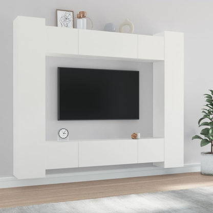 8Dílný Set Tv Skříněk Kompozitní Dřevo