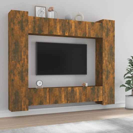8Dílný Set Tv Skříněk Kompozitní Dřevo
