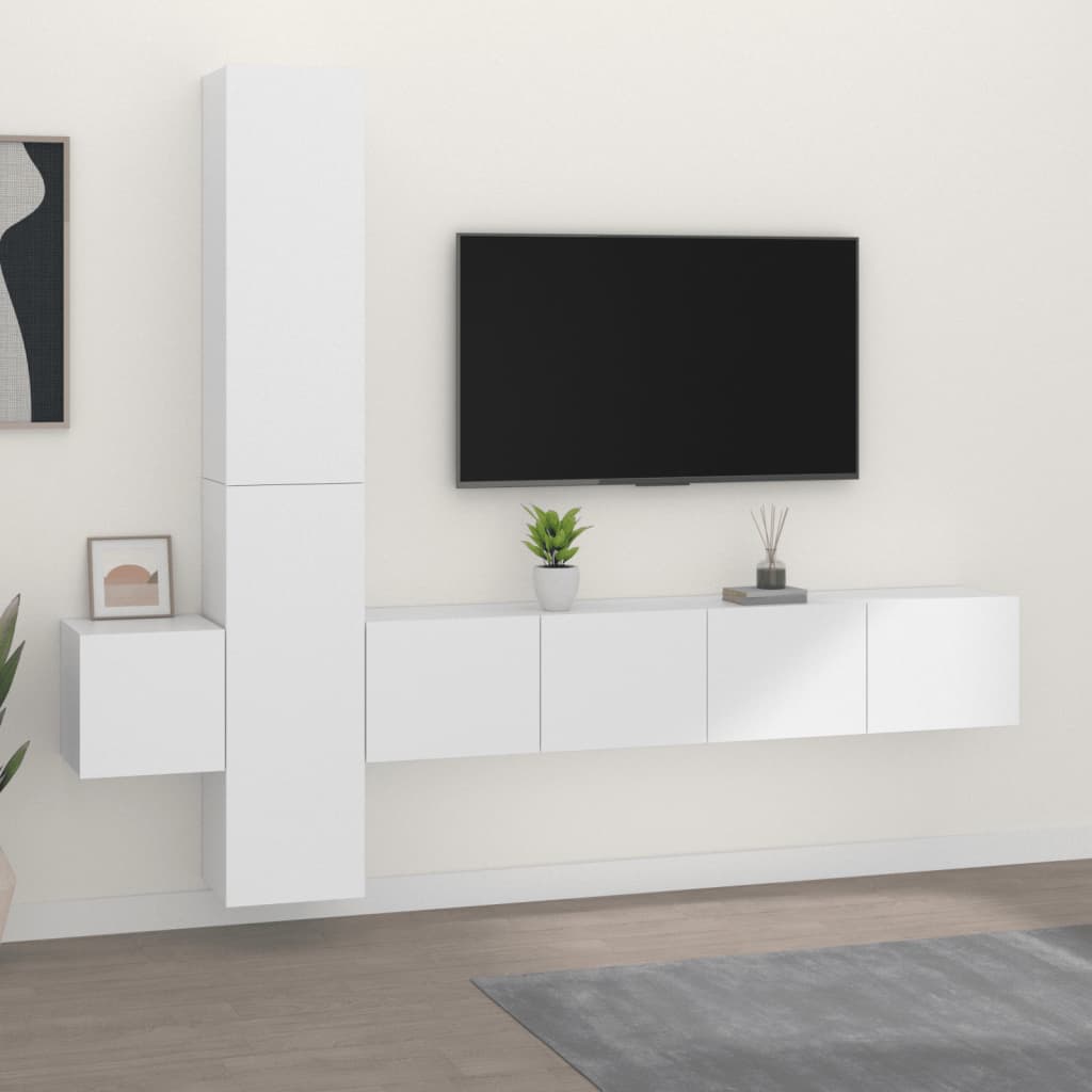 3Dílný Set Tv Skříněk Kompozitní Dřevo