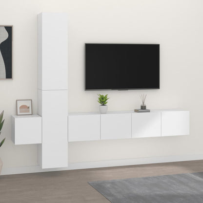3Dílný Set Tv Skříněk Kompozitní Dřevo