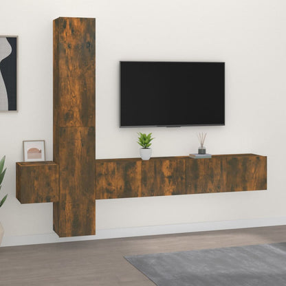 3Dílný Set Tv Skříněk Kompozitní Dřevo
