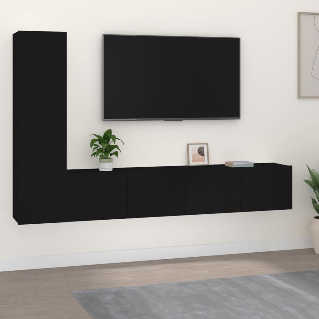 3Dílný Set Tv Skříněk Šedý Sonoma Kompozitní Dřevo