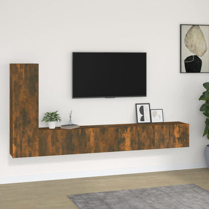 3Dílný Set Tv Skříněk Šedý Sonoma Kompozitní Dřevo