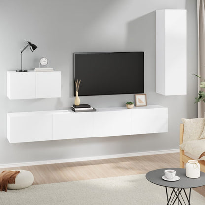 4Dílný Set Tv Skříněk Kompozitní Dřevo