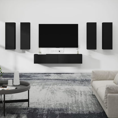 6Dílný Set Tv Skříněk Kompozitní Dřevo