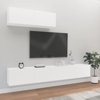 3Dílný Set Tv Skříněk Kompozitní Dřevo
