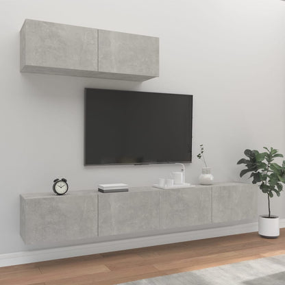 3Dílný Set Tv Skříněk Kompozitní Dřevo