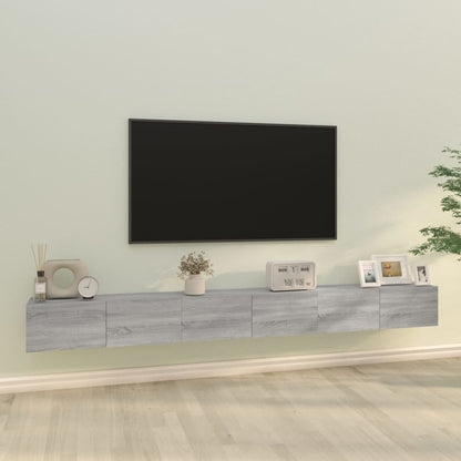 3Dílný Set Tv Skříněk Kompozitní Dřevo
