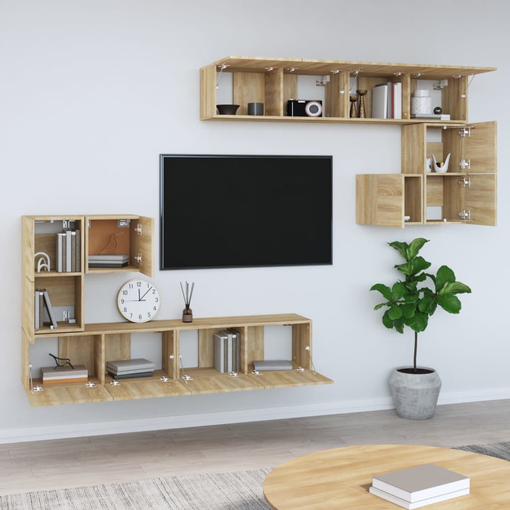 Nástěnná Tv Skříňka Kompozitní Dřevo