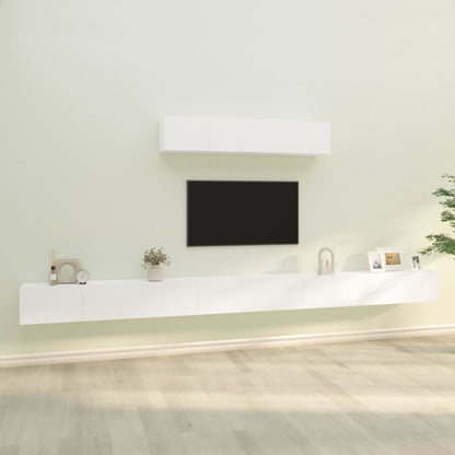6Dílný Set Tv Skříněk Betonově Šedý Kompozitní Dřevo