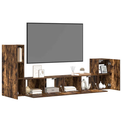 4Dílný Set Tv Skříněk Kompozitní Dřevo