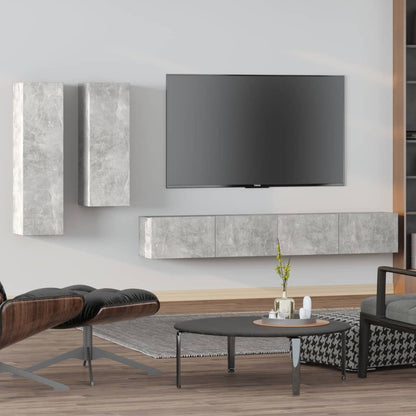 4Dílný Set Tv Skříněk Kompozitní Dřevo