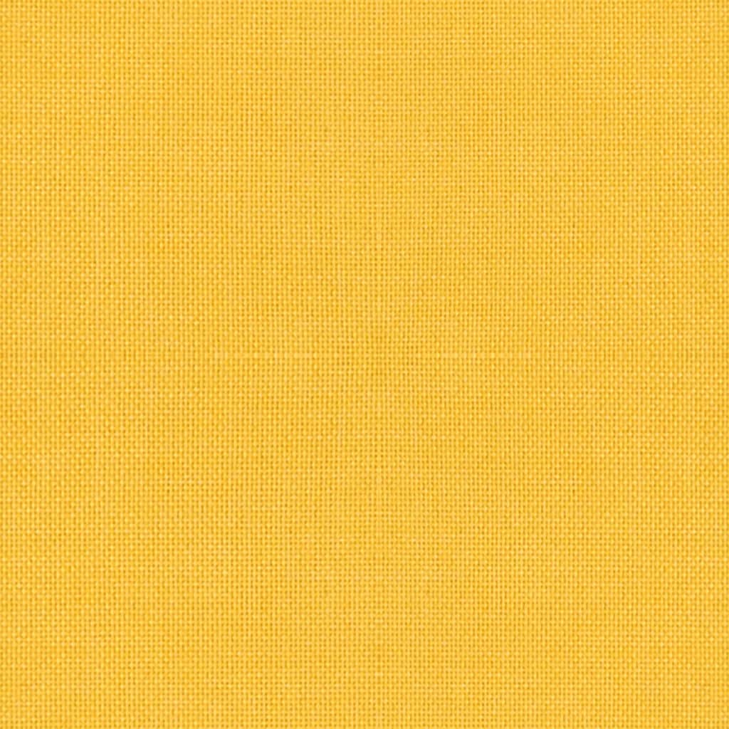 Otočná Kancelářská Židle Světle Žlutá Textil