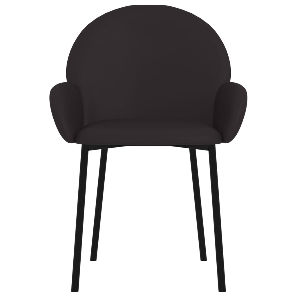 Jídelní Židle 2 Ks Černé Umělá Kůže