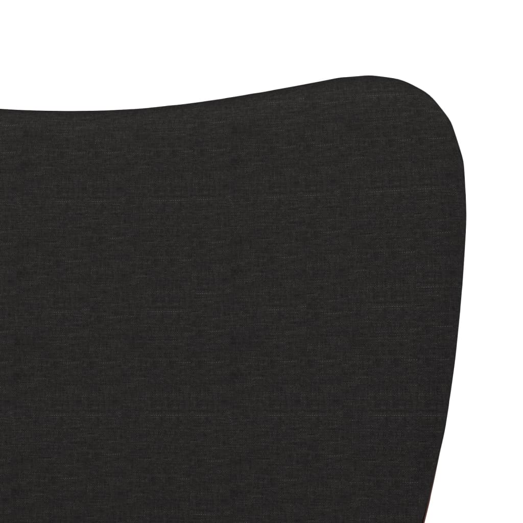 Jídelní Židle 2 Ks Černé Textil A Umělá Kůže