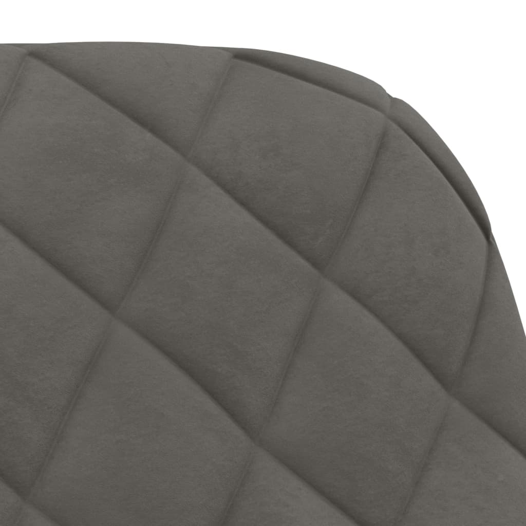 Jídelní Židle 2 Ks Tmavě Šedé Samet